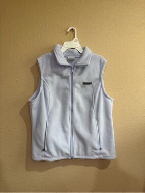 Columbia Pale Blue Fleece Zip Vest